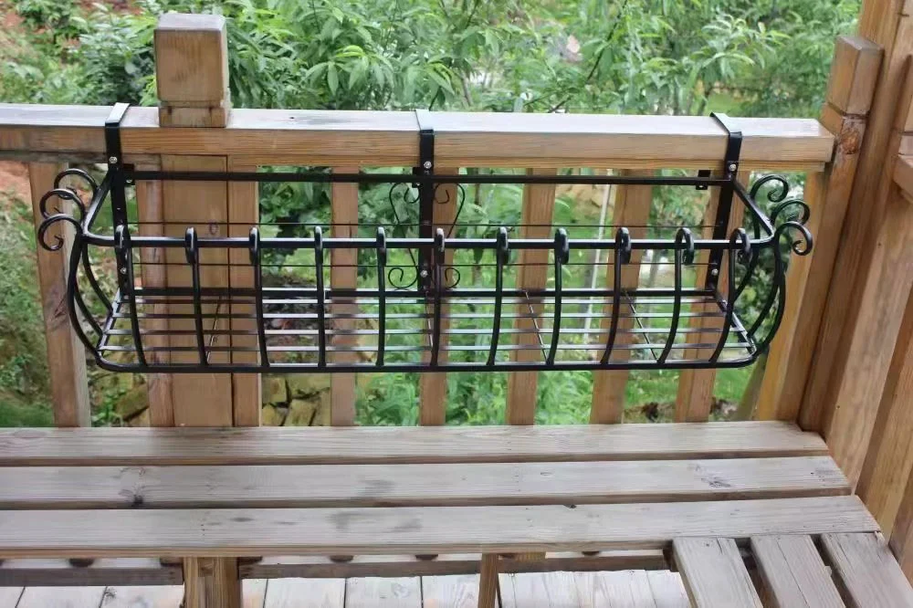 Balcony Weatherproof Iron Flower Pot Stand